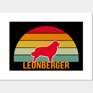 Leonberger Vintage Silhouette Posters and Art